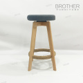 Modern breakfast bar chairs wooden swivel bar stools